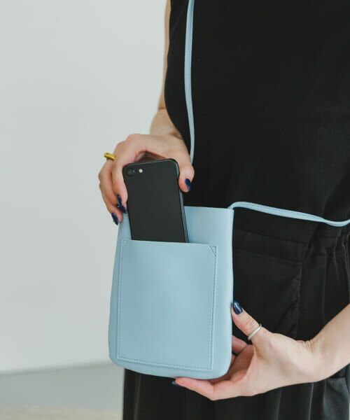 ＊＊URBAN RESEARCH ITEMS / アーバンリサーチ アイテムズ ショルダーバッグ | フェイクレザーショルダーバッグ（BLU）
