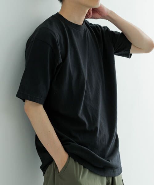 ＊＊URBAN RESEARCH ITEMS / アーバンリサーチ アイテムズ Tシャツ | Healthknit　Made In Japan 1-Pack T-Shirts（BLK）