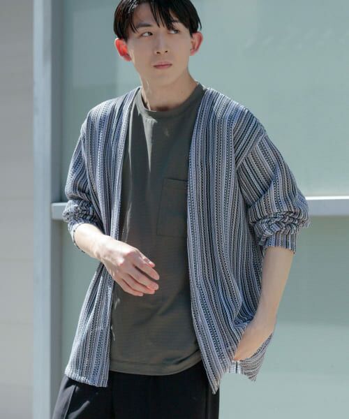 ＊＊URBAN RESEARCH ITEMS / アーバンリサーチ アイテムズ カーディガン・ボレロ | バルファレース ミックスカラー カーディガン（WHT）