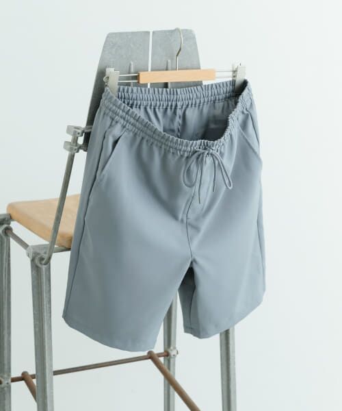 ＊＊URBAN RESEARCH ITEMS / アーバンリサーチ アイテムズ ショート・ハーフ・半端丈パンツ | 『セットアップ対応』吸水速乾ストレッチトロ イージーショーツ（GRY）
