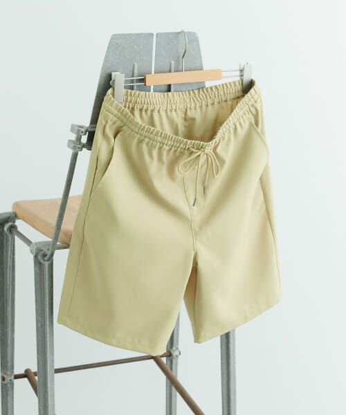 ＊＊URBAN RESEARCH ITEMS / アーバンリサーチ アイテムズ ショート・ハーフ・半端丈パンツ | 『セットアップ対応』吸水速乾ストレッチトロ イージーショーツ（YEL）