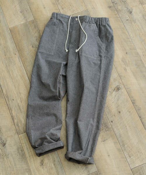 セール】 コットンシャンブレー イージーパンツ （その他パンツ