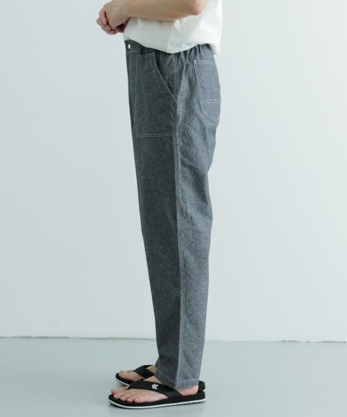 シャンブレーパンツ　イージーパンツ2点 自宅で試着、返品送料無料】シャンブレーイージーパンツ メンズ