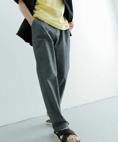 シャンブレーパンツ　イージーパンツ2点 Amazon | [アーバンリサーチ アイテムズ] パンツ コットン