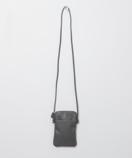 ＊＊URBAN RESEARCH ITEMS / アーバンリサーチ アイテムズ ショルダーバッグ | Hawk　Fake Leather Shoulder Bag（GRY）