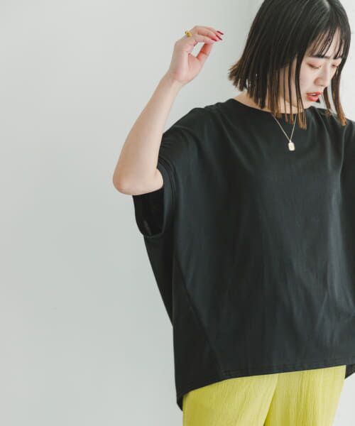 ＊＊URBAN RESEARCH ITEMS / アーバンリサーチ アイテムズ Tシャツ | 『吸水速乾』ドライタッチバックタックプルオーバー（BLK）