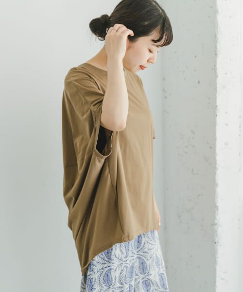 ＊＊URBAN RESEARCH ITEMS / アーバンリサーチ アイテムズ Tシャツ | 『吸水速乾』ドライタッチバックタックプルオーバー（BRN）