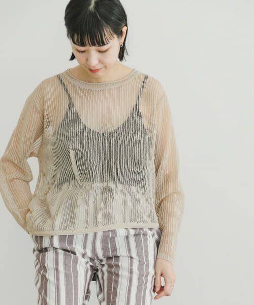 ＊＊URBAN RESEARCH ITEMS / アーバンリサーチ アイテムズ ニット・セーター | メッシュニットプルオーバー（GREGE）