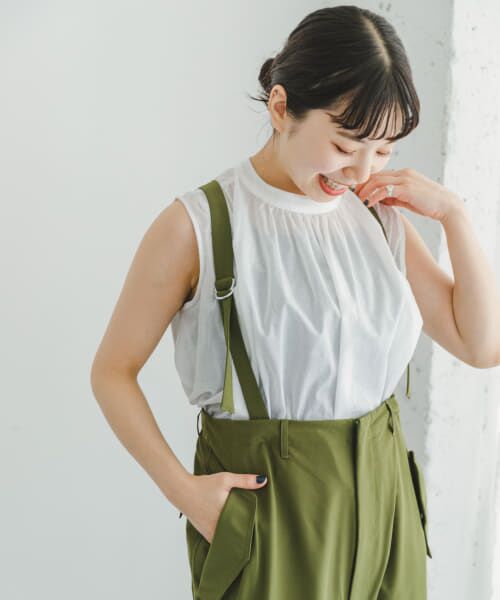 ＊＊URBAN RESEARCH ITEMS / アーバンリサーチ アイテムズ シャツ・ブラウス | ボイルノースリブラウス（OFF）