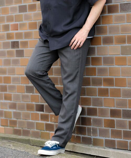 ＊＊URBAN RESEARCH ITEMS / アーバンリサーチ アイテムズ その他パンツ | 『吸水速乾/イージーケア/UVカット』『セットアップ対応』高機能ツイル ウエストイージー スラックス（CHA）