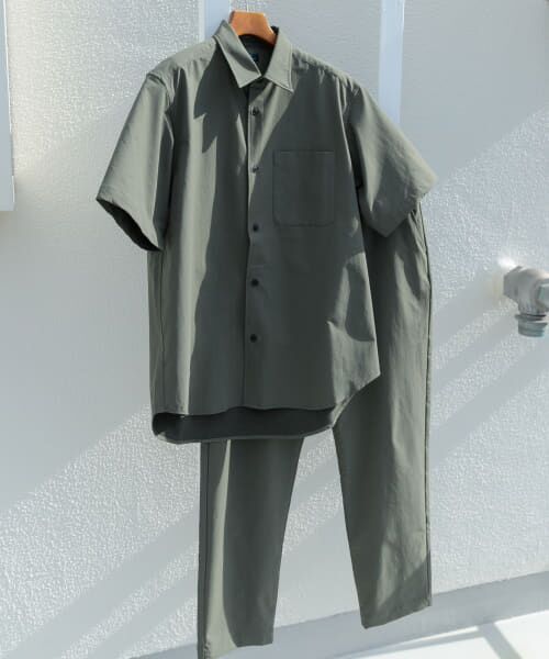＊＊URBAN RESEARCH ITEMS / アーバンリサーチ アイテムズ シャツ・ブラウス | 二重織 半袖シャツ+パンツ 2セット（KHK）