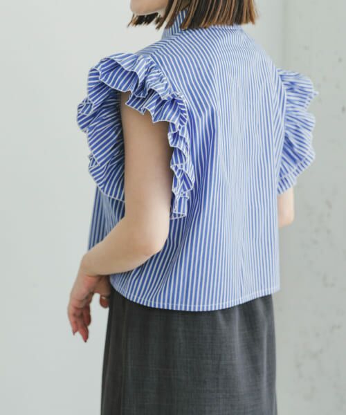 ＊＊URBAN RESEARCH ITEMS / アーバンリサーチ アイテムズ シャツ・ブラウス | フリルショートブラウス（SRP）