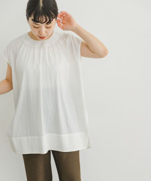 ＊＊URBAN RESEARCH ITEMS / アーバンリサーチ アイテムズ シャツ・ブラウス | サイドスリットフレンチブラウス（OFF）