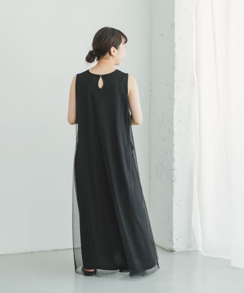 ITEMS URBANRESEARCHチュールレイヤードロングスリーブワンピース ITEMS URBANRESEARCH（アイテムズ アーバンリサーチ）の