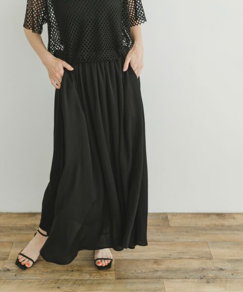 メッシュトップス×スカートセット （セットアップ）｜＊＊URBAN
