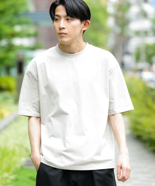 ＊＊URBAN RESEARCH ITEMS / アーバンリサーチ アイテムズ Tシャツ | 『吸水速乾/接触冷感/UVカット』SORONA多機能 クルーネックTシャツ（GREIGE）