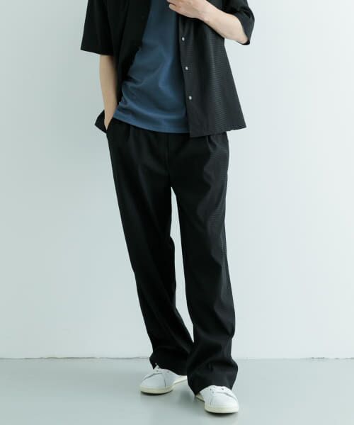 美品 人気商品 ✨️ アーバンリサーチ シアサッカー セットアップ M 黒 URBAN RESEARCH ROSSO - 【URBAN RESEARCH ROSSO】シアサッカー