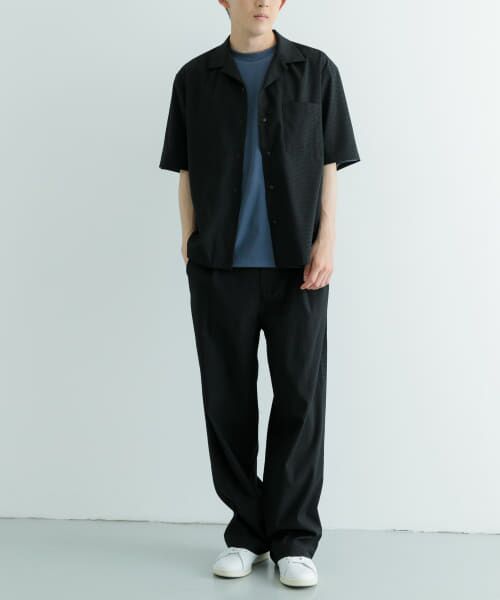 美品 人気商品 ✨️ アーバンリサーチ シアサッカー セットアップ M 黒 URBAN RESEARCH ROSSO MEN（アーバンリサーチロッソメン）の