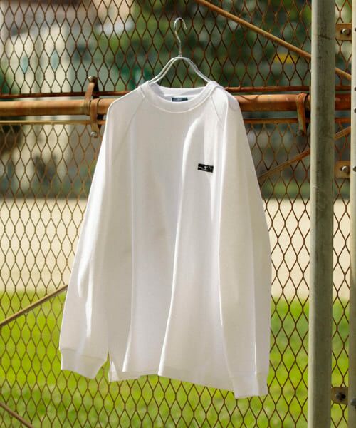 ＊＊URBAN RESEARCH ITEMS / アーバンリサーチ アイテムズ Tシャツ | 天竺 ワンポイント ロングスリーブTシャツ（WHT）