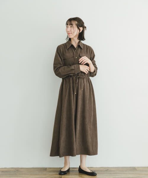 専用　新品 ANAYI シャツワンピース 38サイズ アナイ ロングワンピース ANAYI - アナイ 25SS ストライプドロストシャツ ワンピース