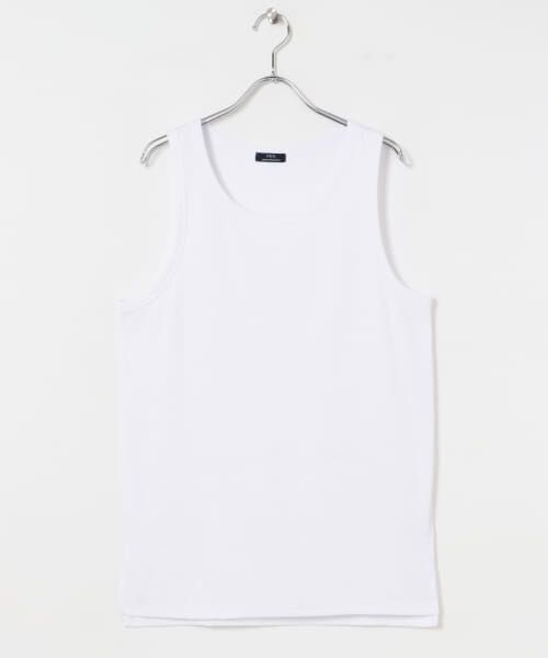 ＊＊URBAN RESEARCH ITEMS / アーバンリサーチ アイテムズ タンクトップ | リブタンクトップ（WHT）