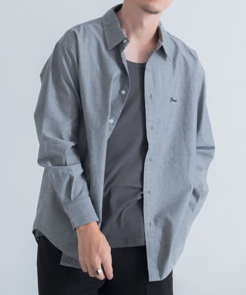 marka 21SS レギュラーカラーシャツ グレー 1 buy250257_2_col2.jpg?fitin=720:720