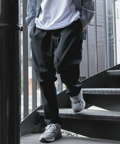 ＊＊URBAN RESEARCH ITEMS / アーバンリサーチ アイテムズ その他パンツ | ハイストレッチ リラックスパンツ（BLK）