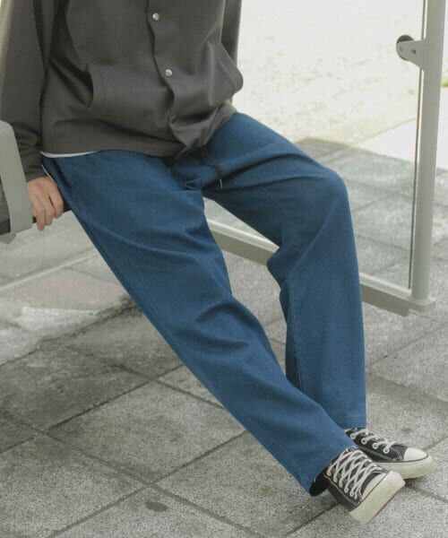 ＊＊URBAN RESEARCH ITEMS / アーバンリサーチ アイテムズ その他パンツ | ハイストレッチ リラックスパンツ（IDG BLU）