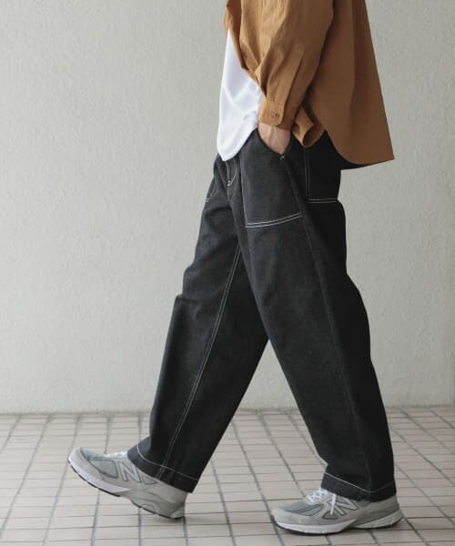 ＊＊URBAN RESEARCH ITEMS / アーバンリサーチ アイテムズ その他パンツ | デニム ベイカーパンツ（BLK）