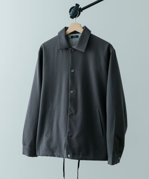 ＊＊URBAN RESEARCH ITEMS / アーバンリサーチ アイテムズ ブルゾン | ストレッチ×ウォッシャブル TRコーチジャケット（GRY）