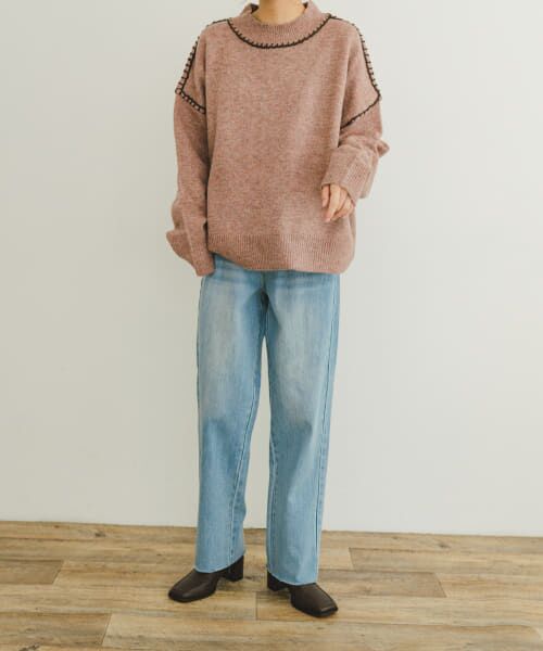 【大きいサイズ】23区　デニム　48ストレートデニム 接触冷感】23区DENIM サマー ストレート ワイド パンツ / 23区