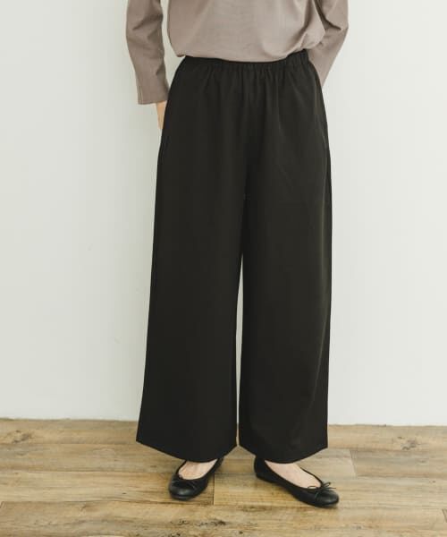 ＊＊URBAN RESEARCH ITEMS / アーバンリサーチ アイテムズ その他パンツ | イージーワイドストレートパンツ（BLK）