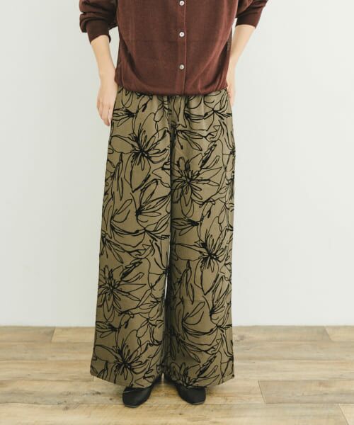 ＊＊URBAN RESEARCH ITEMS / アーバンリサーチ アイテムズ その他パンツ | イージーワイドストレートパンツ（BRN）