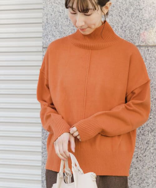 ＊＊URBAN RESEARCH ITEMS / アーバンリサーチ アイテムズ ニット・セーター | ハイネックワイドニット（ORG）