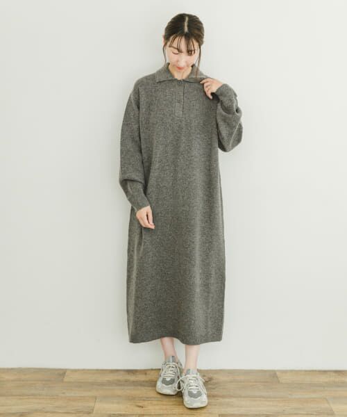 新品未使用 Resurrection ポロワンピース ホワイト/グリーン コウベレタス KOBE LETTUCE [ 岡部あゆみさんコラボ ]フレア