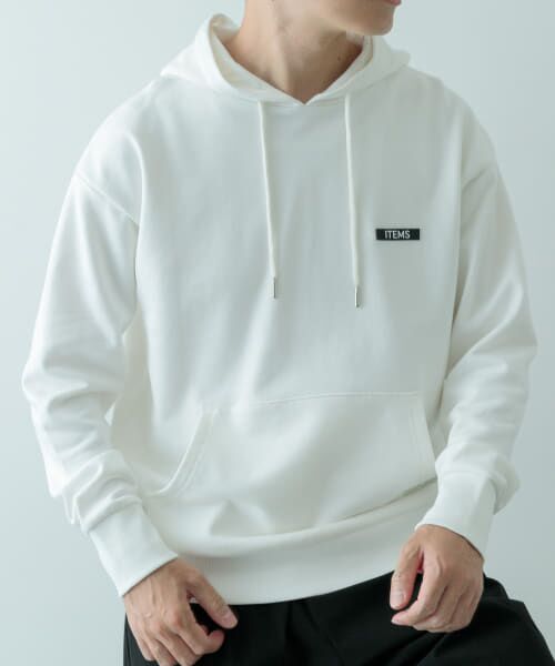 ＊＊URBAN RESEARCH ITEMS / アーバンリサーチ アイテムズ パーカー | 『XLサイズあり』シリコーンワッペン スウェット プルオーバーパーカー（OFF）