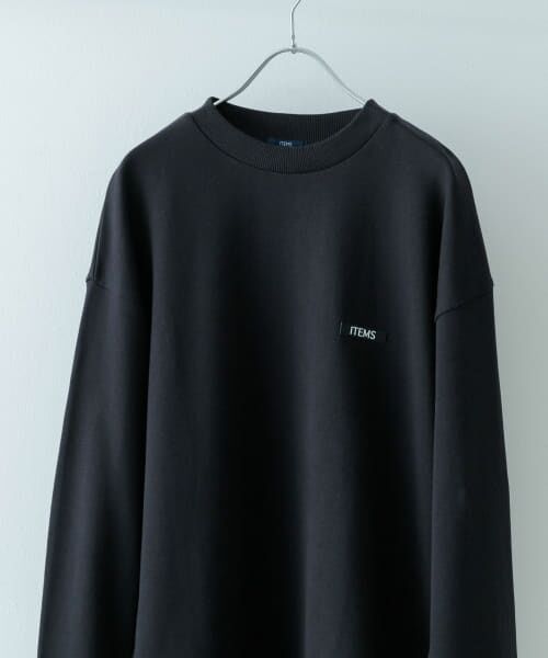 ＊＊URBAN RESEARCH ITEMS / アーバンリサーチ アイテムズ スウェット | 『XLサイズあり』シリコーンワッペン スウェット トップス（BLK）