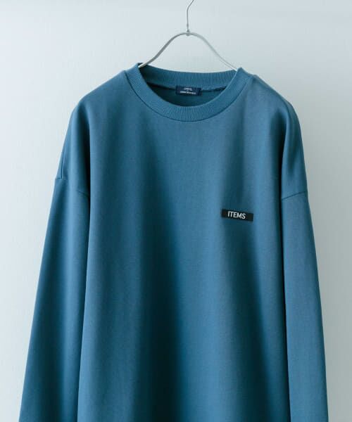 ＊＊URBAN RESEARCH ITEMS / アーバンリサーチ アイテムズ スウェット | 『XLサイズあり』シリコーンワッペン スウェット トップス（BLUEGRN）
