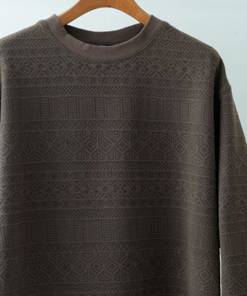 ＊＊URBAN RESEARCH ITEMS / アーバンリサーチ アイテムズ スウェット | ジオメカットジャカード プルオーバー（KHK）