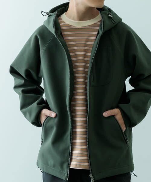 セール】 WINDPROOF 裏フリースWzip ボンディングパーカー