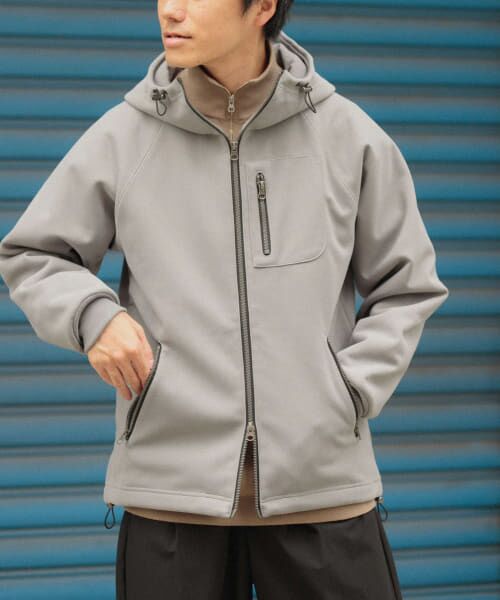 セール】 WINDPROOF 裏フリースWzip ボンディングパーカー