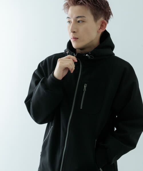 セール】 WINDPROOF 裏フリースWzip ボンディングパーカー