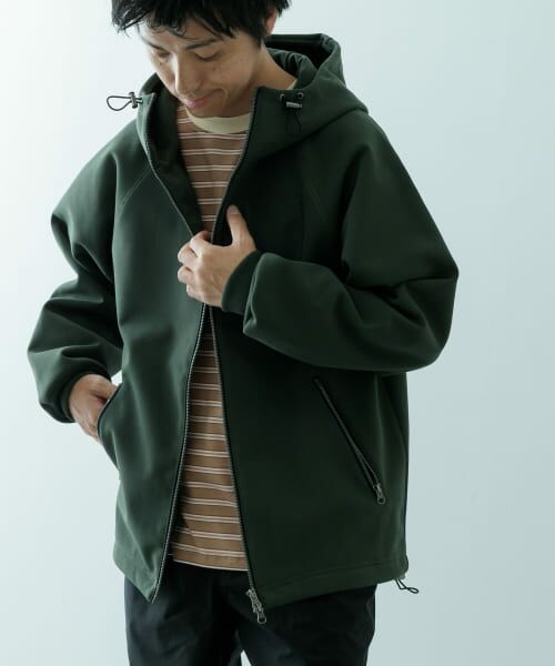 セール】 WINDPROOF 裏フリースWzip ボンディングパーカー