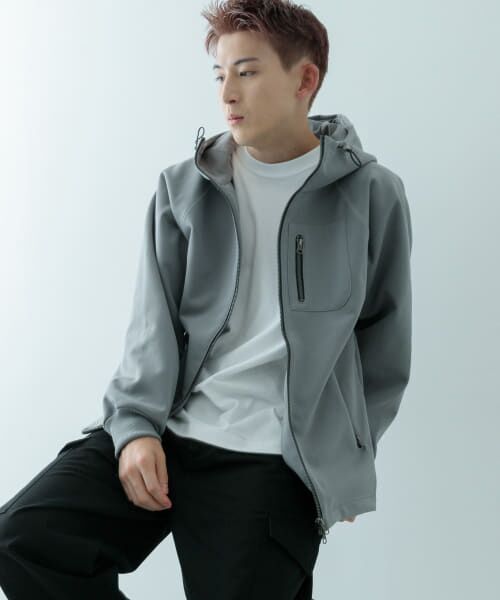 セール】 WINDPROOF 裏フリースWzip ボンディングパーカー