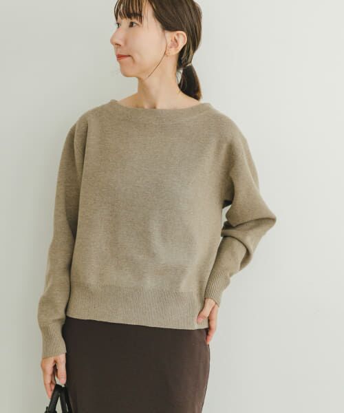 ＊＊URBAN RESEARCH ITEMS / アーバンリサーチ アイテムズ ニット・セーター | ミラノリブボートネックニット（BEG）