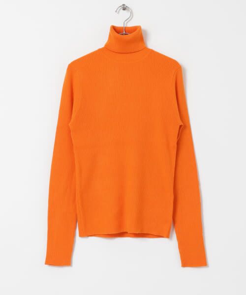 HERMES タートルネックニットセーター 42 ネイビー/オレンジ HERMES タートルネックニットセーター 42 ネイビー/オレンジ