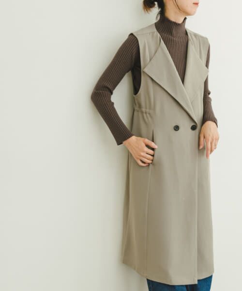 ＊＊URBAN RESEARCH ITEMS / アーバンリサーチ アイテムズ ベスト | ジレワンピース（L.BEIGE）