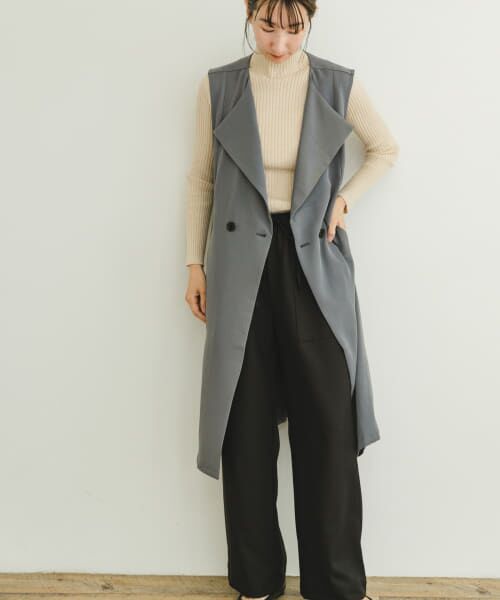 ＊＊URBAN RESEARCH ITEMS / アーバンリサーチ アイテムズ ベスト | ジレワンピース（BLU）