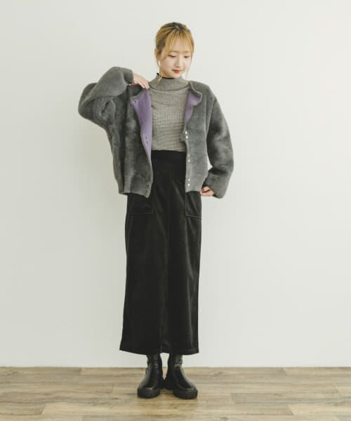 セール】 ダブルフェイスニットカーデ （カーディガン・ボレロ