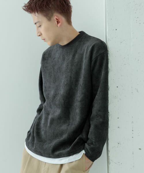 ＊＊URBAN RESEARCH ITEMS / アーバンリサーチ アイテムズ スウェット | JQカットモール アンサンブル（BLK）